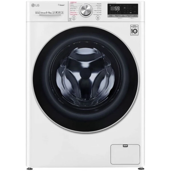 LG F4DV5009S0W - droog/wasmachine - 6/9kg - wit - 1400rpm + 1 jaar garantie
